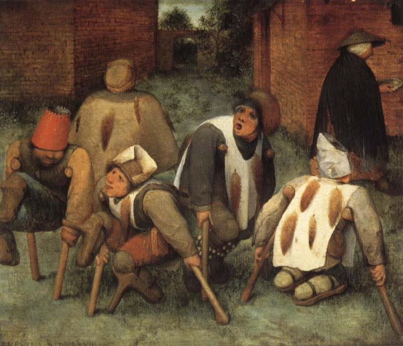 BRUEGEL, Pieter the Elder The Beggars Spain oil painting art